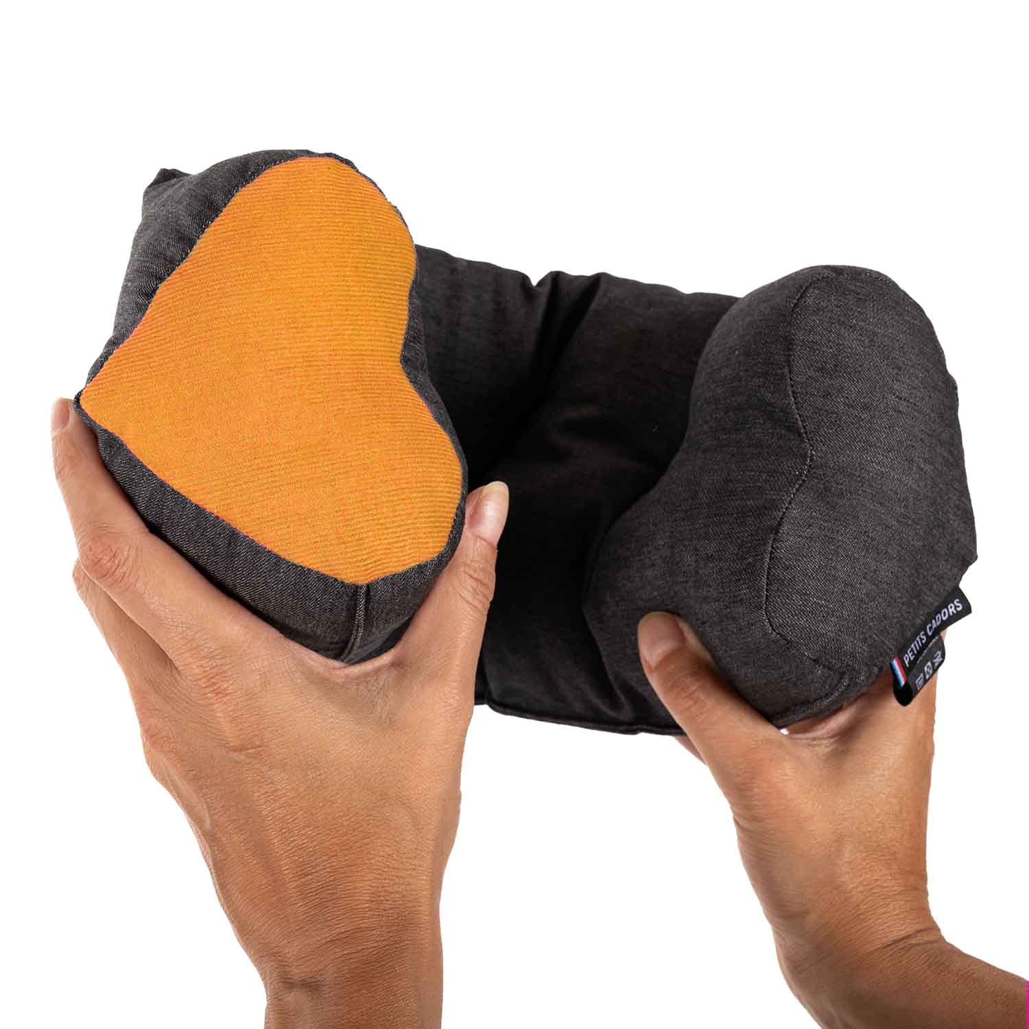 Kissen für Kindersitz und Kinderwagen • Gelbes Herz
