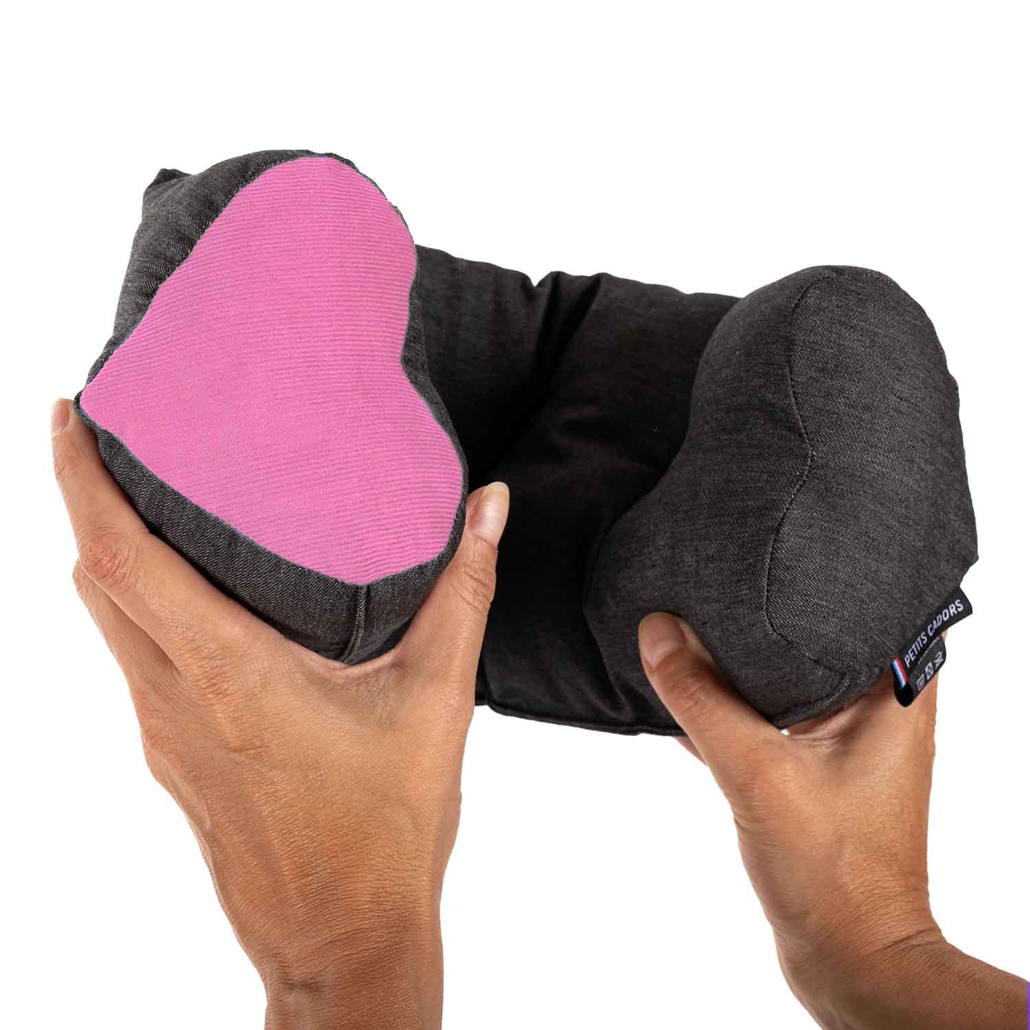 Kissen für Kindersitz und Kinderwagen • Rosa Herz
