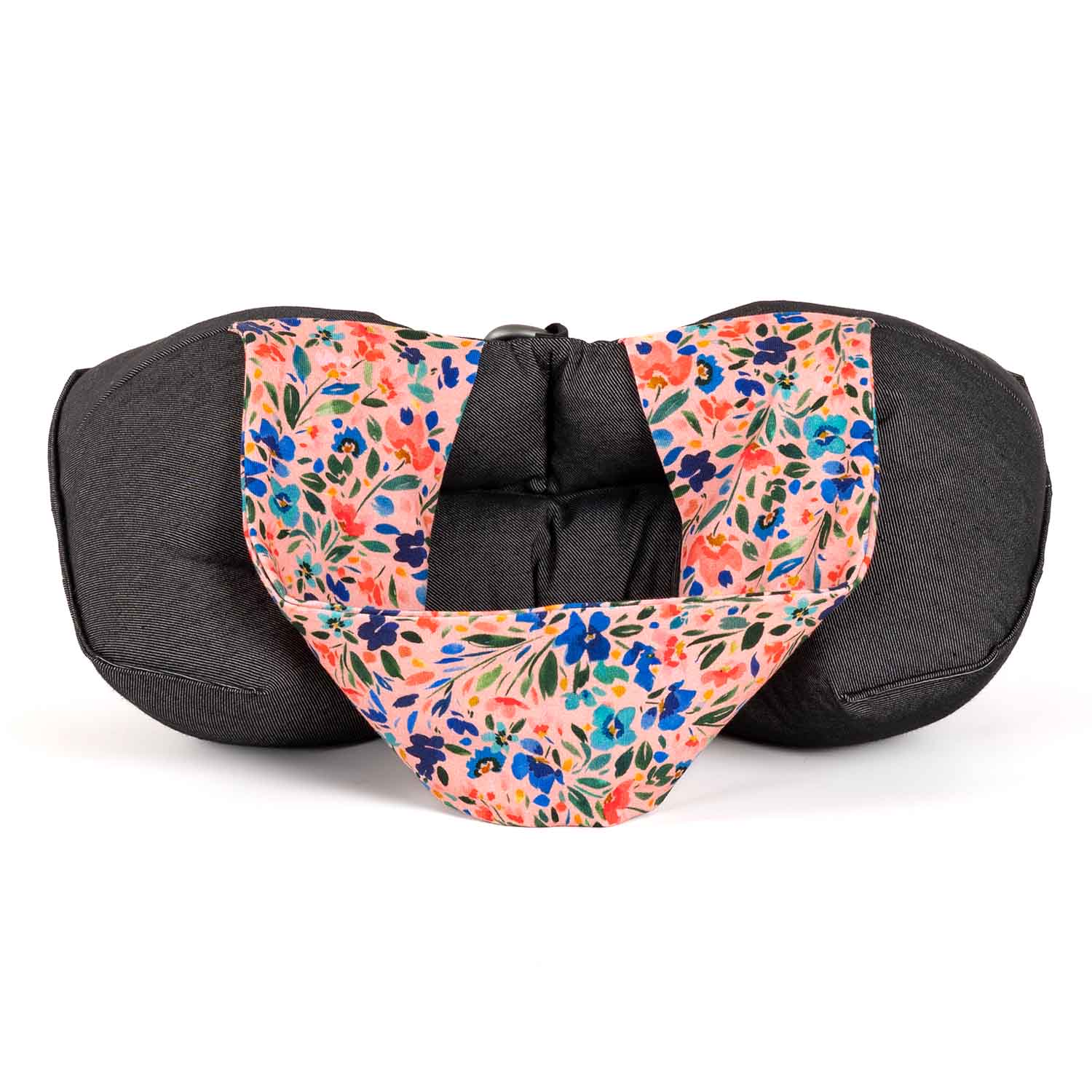 Reisekissen • Rosa, mit Blumen