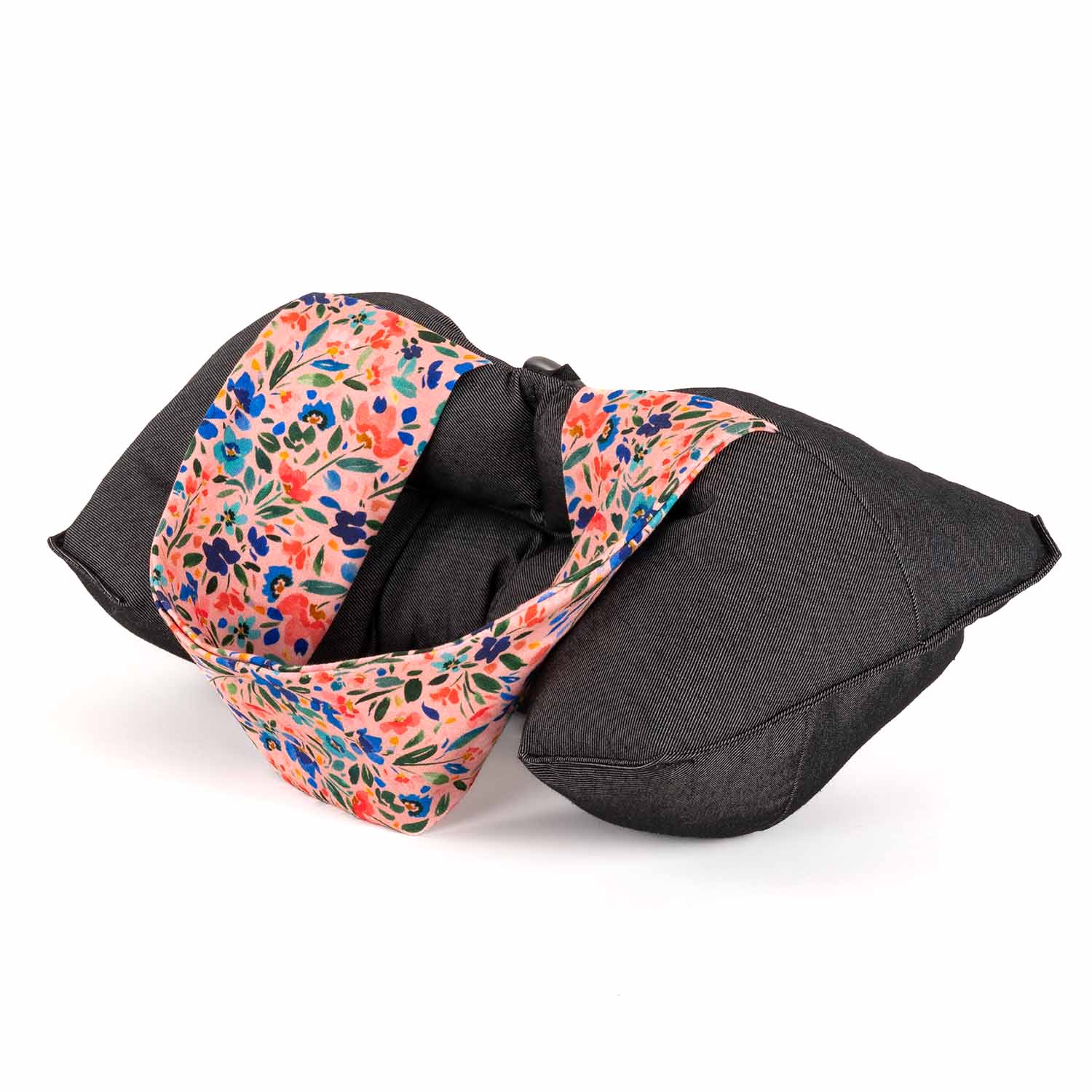 Reisekissen • Rosa, mit Blumen