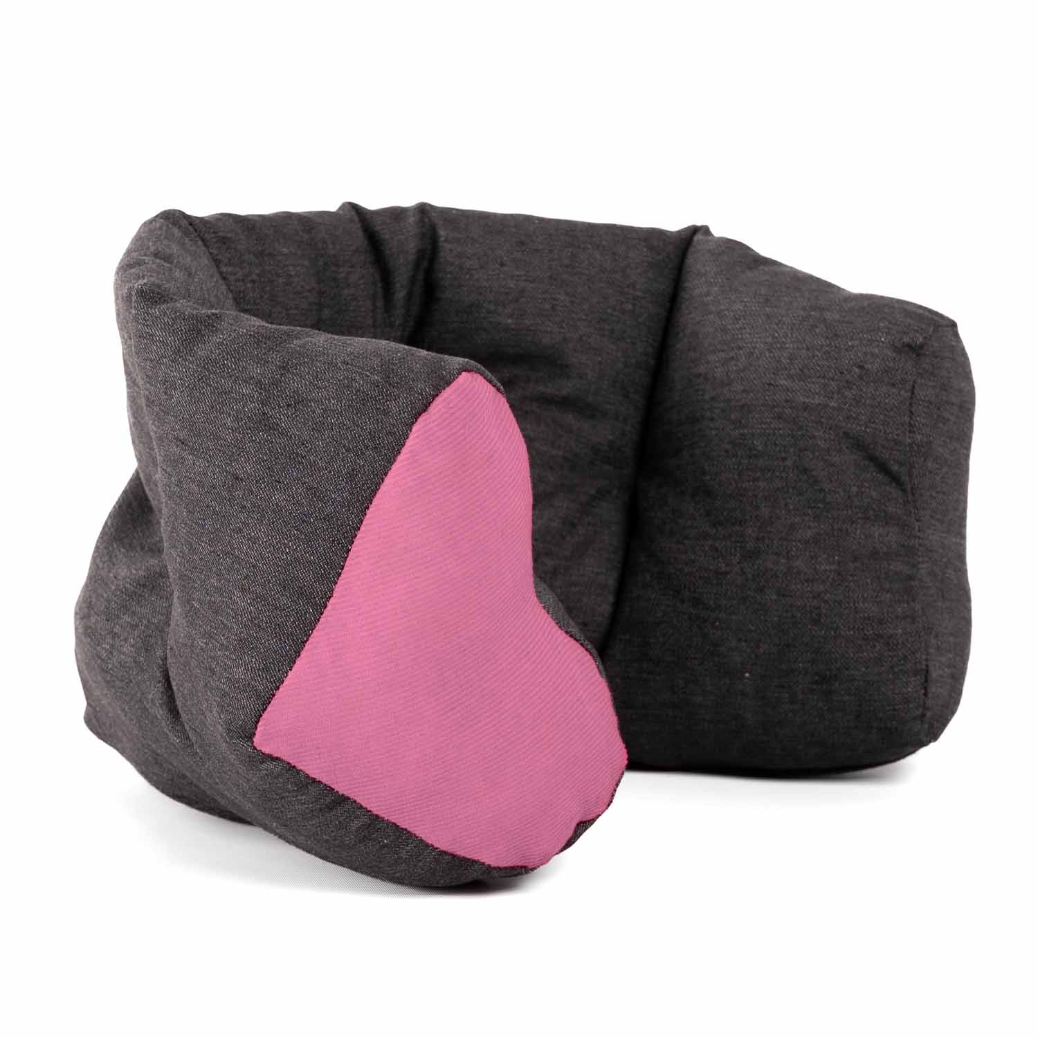 Kissen für Kindersitz und Kinderwagen • Rosa Herz